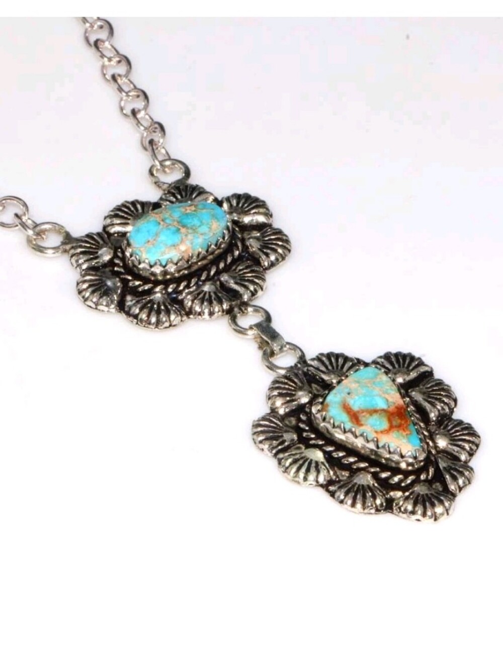 New Sea Sediment Jasper 925 Silver Necklace. 